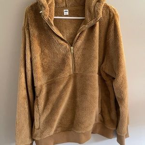 Size L Old Navy Light Brown Fuzzy Sweatshirt